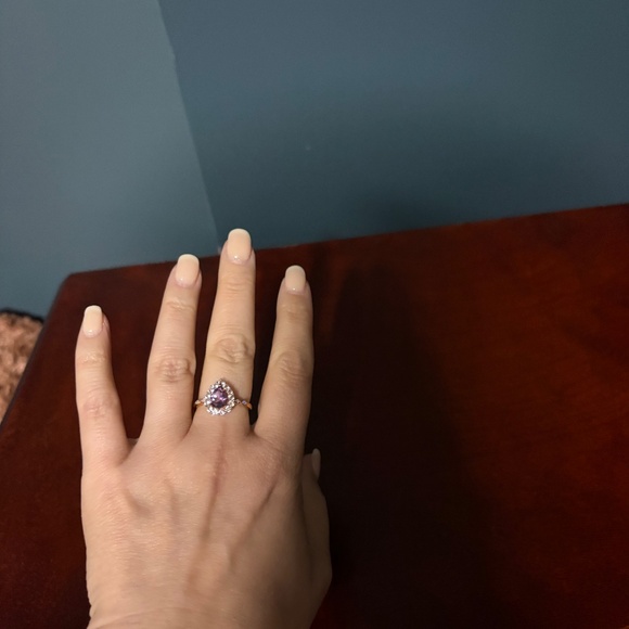 NWOT 10kt Rose gold and Amethyst - Picture 2 of 6